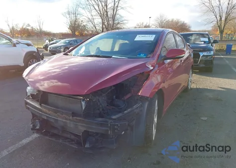 2012 Hyundai Elantra Limited (Ulsan Plant) z USA, uszkodzony, nr VIN KMHDH4AE6CU264151